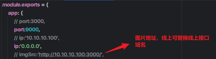 config/index.js文件配置